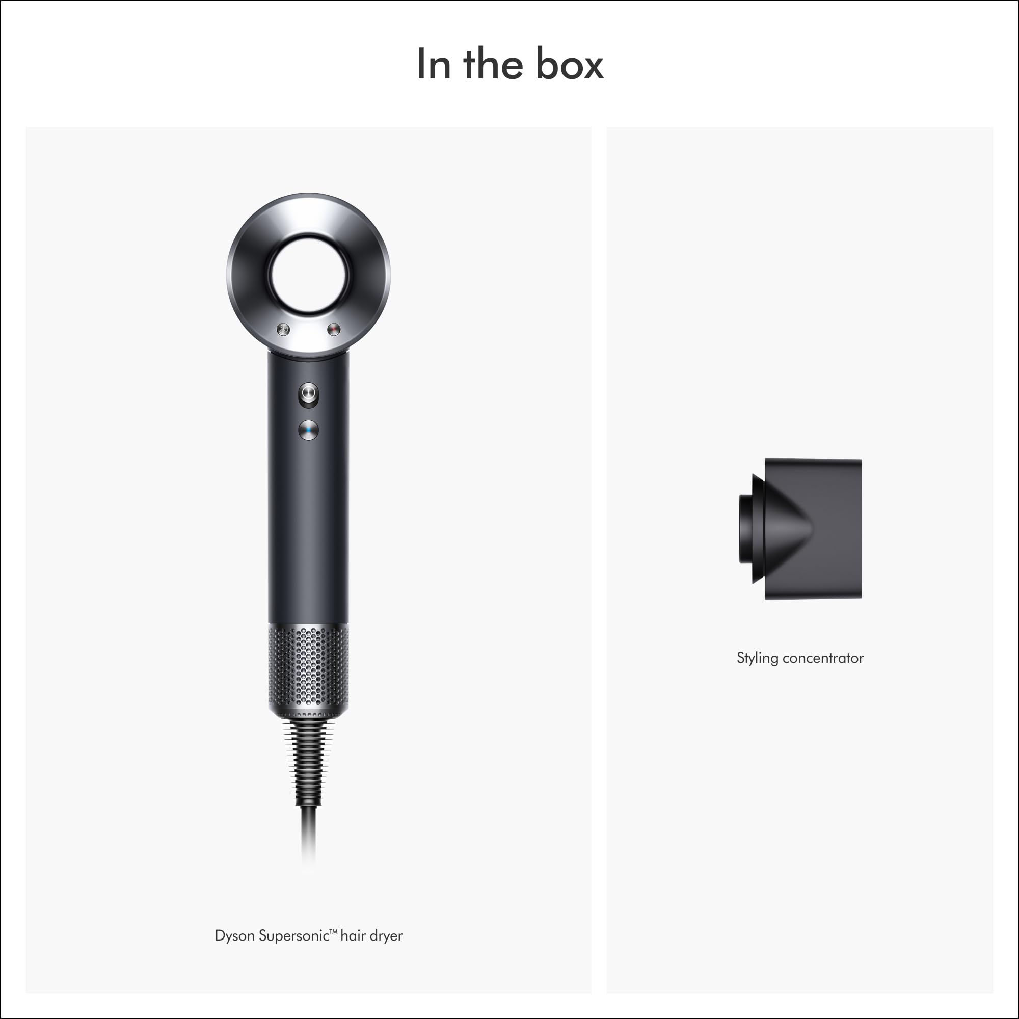 Dyson Supersonic™ Hair Dryer, Corded Electric, Aluminum(Black
